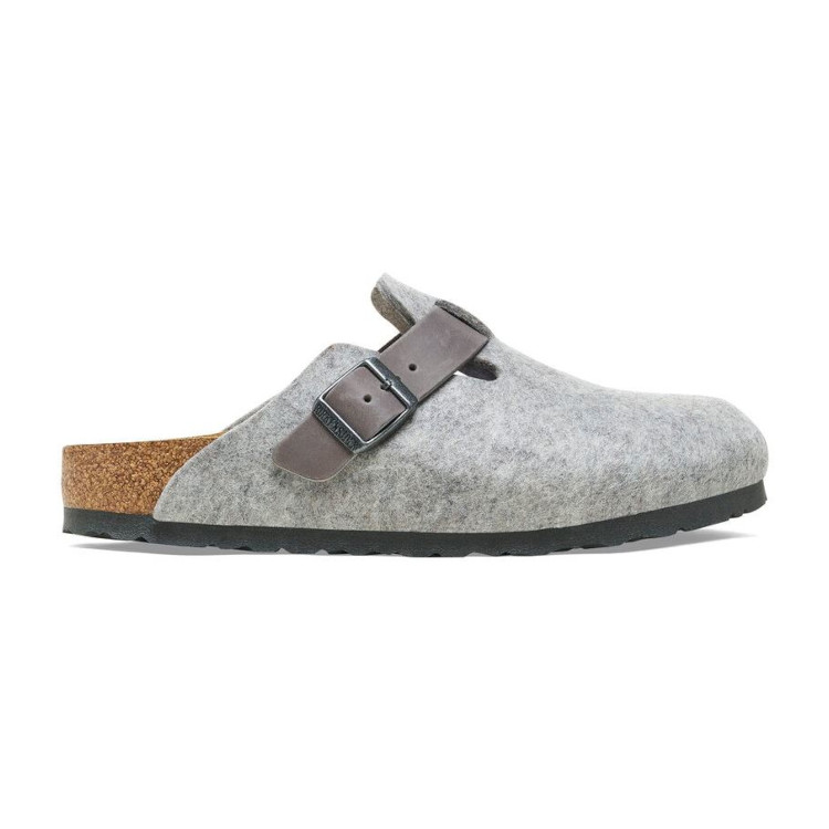 Birkenstock Boston Felt Clog | Light Gray | Narrow - Women's (1026163) - Image 3